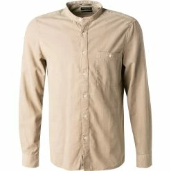 Billig 🔥 Marc O'Polo Hemd 129 7233 42192/913 Shaped Fit, Feincord, Greige, Hellgrau 🔥