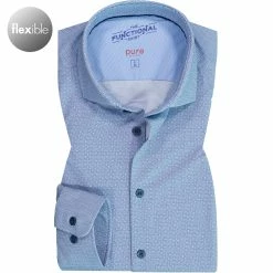 Top 10 🎉 PURE Hemd 4046-21750/173 Funktionsmaterial, Mittelblau gemustert, Mittelblau 🔔