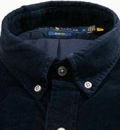 Billig ⌛ Polo Ralph Lauren Hemd 710818761/005 Slim Fit, Feincord, Navy ⌛ -Hemden Verkaufsgeschäft 378490 norm2