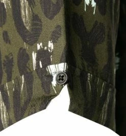 Aktion 🥰 Fred Perry Hemd M2711/408 Kurzarmhemd, Baumwolle, Jägergrün gemustert, Jägergrün 👍 -Hemden Verkaufsgeschäft 378889 norm3