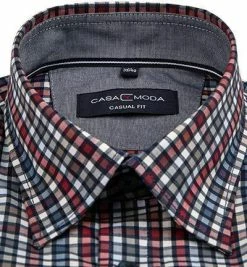 Bester Verkauf ⭐ CasaModa Hemd 413714900/400 Casual Fit, Baumwolle, Rot-blau kariert, Rot-blau-weiß 😍 -Hemden Verkaufsgeschäft 378947 norm2