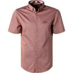 Budget 😉 BOSS Hemd Biadia 50452428/611 Kurzarmhemd, Regular Fit, Baumwolle, Rost ✨