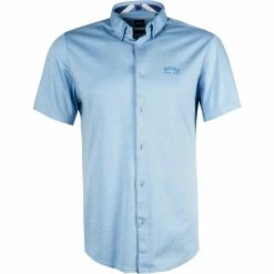 Aktion 😉 BOSS Hemd Biadia 50452428/495 Kurzarmhemd, Regular Fit, Baumwolle, Himmelblau 🥰