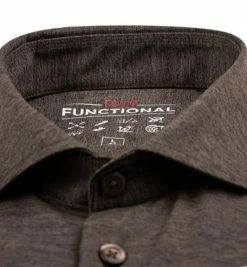 Billig 🎉 PURE Hemd 3386-21150/245 Funktionsmaterial, Dunkelbraun meliert, Dunkelbraun ❤️ -Hemden Verkaufsgeschäft 379271 norm2