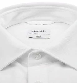 Billig 🔔 Seidensticker Hemd 650460/01 Slim Fit, Jersey, Weiß 🌟 -Hemden Verkaufsgeschäft 379282 norm2