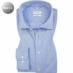 Brandneu ⭐ Seidensticker Hemd 650460/13 Slim Fit, Jersey, Hellblau 🤩