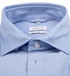Brandneu ⭐ Seidensticker Hemd 650460/13 Slim Fit, Jersey, Hellblau 🤩 -Hemden Verkaufsgeschäft 379283 norm2