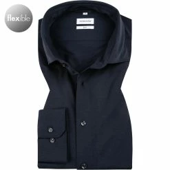 Großhandel 🎉 Seidensticker Hemd 650410/19 Slim Fit, Baumwolle Thermoregulation, Dunkelblau 😀