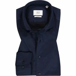 Angebote 💯 ETERNA Hemd 3850/FS82/18 Slim Fit, Baumwolle CO2-Neutral, Dunkelblau 😍