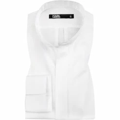 Großhandel 💯 KARL LAGERFELD Hemd 605112/60/512699/10 Modern Fit, Baumwolle, Weiß 🎁