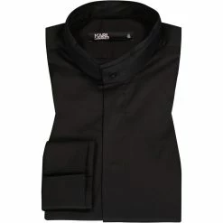 Neu ✨ KARL LAGERFELD Hemd 605112/60/512699/990 Modern Fit, Baumwolle, Schwarz ⭐