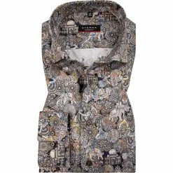 Budget ⌛ ETERNA Hemd 3472/X07K/19 Modern Fit, Baumwolle, Multicolour gemustert, Multicolor 🎁