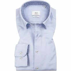 Schlussverkauf 🌟 ETERNA Hemd 2338/FS5P/67/12 Slim Fit, Baumwolle CO2-Neutral, Hellblau meliert, Hellblau 🔔