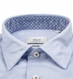 Schlussverkauf 🌟 ETERNA Hemd 2338/FS5P/67/12 Slim Fit, Baumwolle CO2-Neutral, Hellblau meliert, Hellblau 🔔 -Hemden Verkaufsgeschäft 379324 norm2