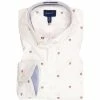 Rabatt 👏 Gant Hemd 3017270/113 Regular Fit, Baumwolle, Weiß gemustert, Creme ⭐