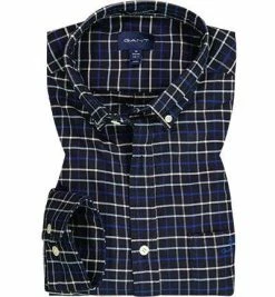 Beste Bewertungen von 👏 Gant Hemd 3015470/436 Regular Fit, Oxford, Dunkeblau kariert, Dunkelblau ✔️ -Hemden Verkaufsgeschäft 379336 norm