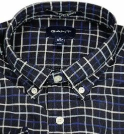 Beste Bewertungen von 👏 Gant Hemd 3015470/436 Regular Fit, Oxford, Dunkeblau kariert, Dunkelblau ✔️ -Hemden Verkaufsgeschäft 379336 norm2