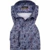 Bestpreis 😀 ETERNA Hemd 8046/F170/67/82 Slim Fit, Baumwolle, Blau gemustert, Blau-rost 🌟