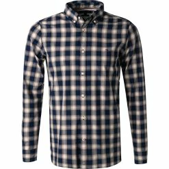 Bestpreis 🛒 Tommy Hilfiger Hemd MW0MW20753/0MU Slim Fit, Bio Baumwolle, Karbonblau-beige kariert, Karbonblau-beige 🌟