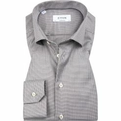 Angebote 😉 ETON Hemd 1000/02472/13 Contemporary Fit, Baumwolle, Grau gemustert, Grau 🎁
