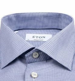 Aktion 🥰 ETON Hemd 1000/02472/23 Contemporary Fit, Baumwolle, Blau gemustert, Blau ❤️ -Hemden Verkaufsgeschäft 379383 norm2
