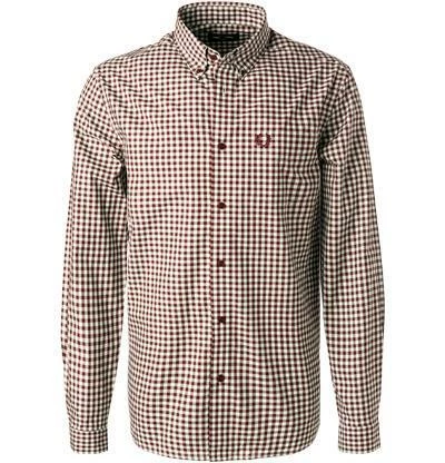 Aktion 🎁 Fred Perry Hemd M9500/472 Baumwolle, Aubergine kariert, Aubergine-hellgrün ✔️ 2 Aktion 🎁 Fred Perry Hemd M9500/472 Baumwolle, Aubergine kariert, Aubergine-hellgrün ✔️ – Bild 2