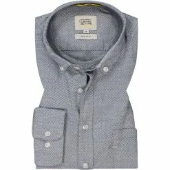 Bestes Angebot 😉 camel active Hemd 409119/6S09/47 Regular Fit, Baumwolle, Blau gemustert, Nachtblau ✨