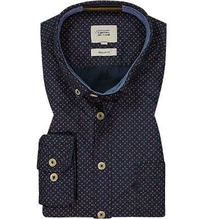 Am billigsten 🔥 camel active Hemd 409112/6S22/47 Regular Fit, Dunkelblau gemustert, Nachtblau 😉 2 Am billigsten 🔥 camel active Hemd 409112/6S22/47 Regular Fit, Dunkelblau gemustert, Nachtblau 😉 – Bild 2