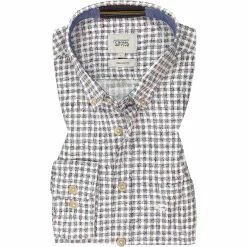 Rabatt ⌛ camel active Hemd 409112/6S22/02 Regular Fit, Weiß- schwarz kariert, Weiß-schwarz ✔️