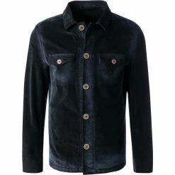 Coupon ✨ Daniel Hechter Overshirt 15859/112030/990 Baumwolle, Schwarz ⌛