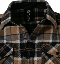 Top 10 👏 Replay Overshirt M4067.000.52474/010 Baumwolle, Schwarz-braun kariert, Schwarz-hellbraun-navy 🔥 7 Top 10 👏 Replay Overshirt M4067.000.52474/010 Baumwolle, Schwarz-braun kariert, Schwarz-hellbraun-navy 🔥 -Hemden Verkaufsgeschäft 379725 norm2