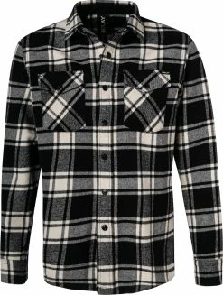 Bestes Angebot 🛒 Replay Overshirt M4067.000.52438/010 Baumwolle, Schwarz-weiß kariert, Schwarz-weiß 🤩