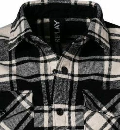 Bestes Angebot 🛒 Replay Overshirt M4067.000.52438/010 Baumwolle, Schwarz-weiß kariert, Schwarz-weiß 🤩 -Hemden Verkaufsgeschäft 379726 norm2