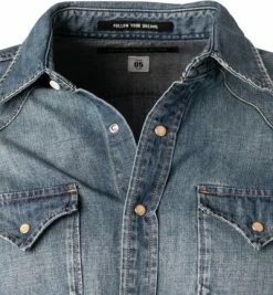 Besorgen 😍 Replay 👖 Jeanshemd M40.000.26C 94A/009 Baumwolle, Mittelblau 🔔 -Hemden Verkaufsgeschäft 379727 norm2