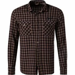 Besorgen 😉 BOB Hemd CLOSE715 R0060/beige Baumwolle, Rot-beige kariert ⌛