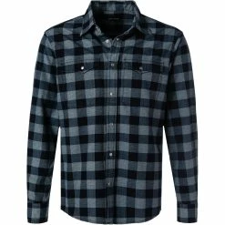 Schlussverkauf 🤩 GAS Hemd 151372 010808/WY48 Baumwolle, Dunkelblau kariert, Dunkelblau 🥰