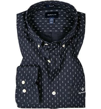 Brandneu 👏 Gant Hemd 3018070/433 Regular Fit, Baumwolle, Nachtblau gemustert, Nachtblau 😉 2 Brandneu 👏 Gant Hemd 3018070/433 Regular Fit, Baumwolle, Nachtblau gemustert, Nachtblau 😉 – Bild 2