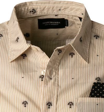 Budget ⌛ Scotch & Soda Hemd 163339/0217 Regular Fit, Baumwolle, Creme gemustert, Creme 💯 2 Budget ⌛ Scotch & Soda Hemd 163339/0217 Regular Fit, Baumwolle, Creme gemustert, Creme 💯 – Bild 2