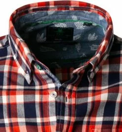 Am billigsten 😉 N.Z.A. Hemd 21HN516/1388 Baumwolle, Rotorange-blau kariert, Orange 🤩 -Hemden Verkaufsgeschäft 380149 norm2