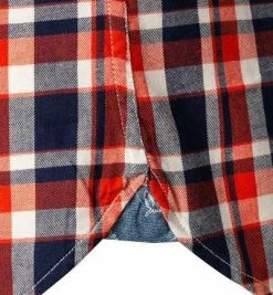 Am billigsten 😉 N.Z.A. Hemd 21HN516/1388 Baumwolle, Rotorange-blau kariert, Orange 🤩 -Hemden Verkaufsgeschäft 380149 norm3