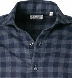 Rabatt 🛒 Stenströms Hemd 612371/8228/183 Fitted Body, Flanell, Blau-grau kariert, Blau-grau 🔔 -Hemden Verkaufsgeschäft 380185 norm2