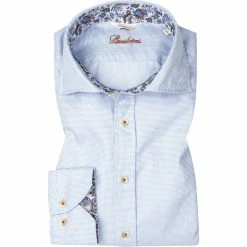 Blitzangebot 🛒 Stenströms Hemd 675921/1906/110 Fitted Body, Baumwolle, Hellblau meliert, Hellblau ❤️