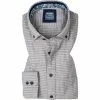 Budget 💯 OLYMP Casual Modern Fit 4074/84/62 Hemd, Bio Baumwolle, Grau gemustert, Grau ✨