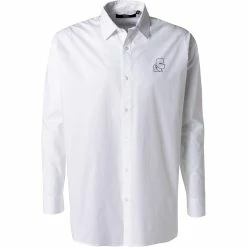 Coupon 👍 KARL LAGERFELD Hemd 605917/60/512600/10 Baumwolle, Weiß ✨