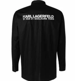Aktion 🌟 KARL LAGERFELD Hemd 605917/60/512600/990 Baumwolle, Schwarz 🛒 -Hemden Verkaufsgeschäft 380269 norm2