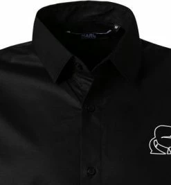 Aktion 🌟 KARL LAGERFELD Hemd 605917/60/512600/990 Baumwolle, Schwarz 🛒 -Hemden Verkaufsgeschäft 380269 norm3