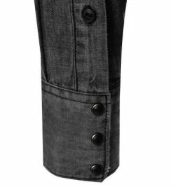 Besorgen 😍 Replay Hemd M4981.000.228 94B/097 👖 Jeanshemd, Baumwolle, Dunkelgrau 👍 -Hemden Verkaufsgeschäft 380300 norm4