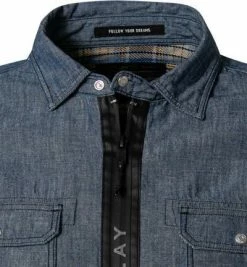 Schlussverkauf ✨ Replay Overshirt M4034.000.0 07/009 Baumwolle, Mittelblau ⭐ -Hemden Verkaufsgeschäft 380323 norm2