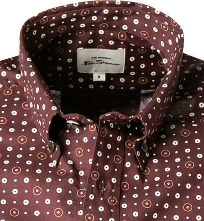 Am billigsten ⌛ Ben Sherman Hemd 0065371/545 Regular Fit, Popeline, Bordeaux-weiß gemustert, Bordeaux 🧨 3 Am billigsten ⌛ Ben Sherman Hemd 0065371/545 Regular Fit, Popeline, Bordeaux-weiß gemustert, Bordeaux 🧨 – Bild 3