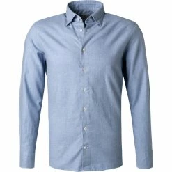 Billig ⭐ fakts Hemd 6053/212 Slim Fit, Flanell, Hellblau meliert, Hellblau ⭐